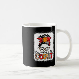 Caneca De Café Meu Coração Está No Tribunal De Bysketbyll