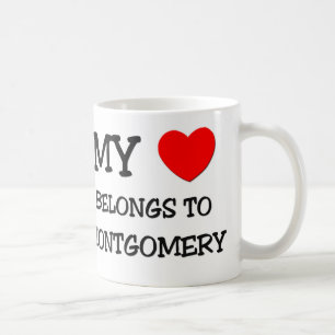 Caneca De Café Meu coração pertence a MONTGOMERY
