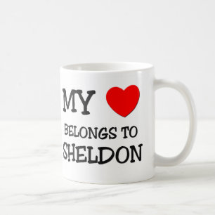 Caneca De Café Meu coração pertence a Sheldon