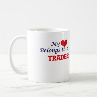Caneca De Café Meu coração pertence a um comerciante