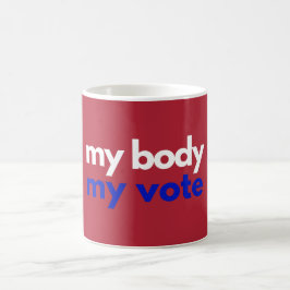 Caneca De Café Meu Corpo Meu Voto