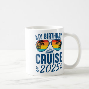 Caneca De Café Meu Cruzeiro de Aniversário 2025 Cruzeiro de Festa