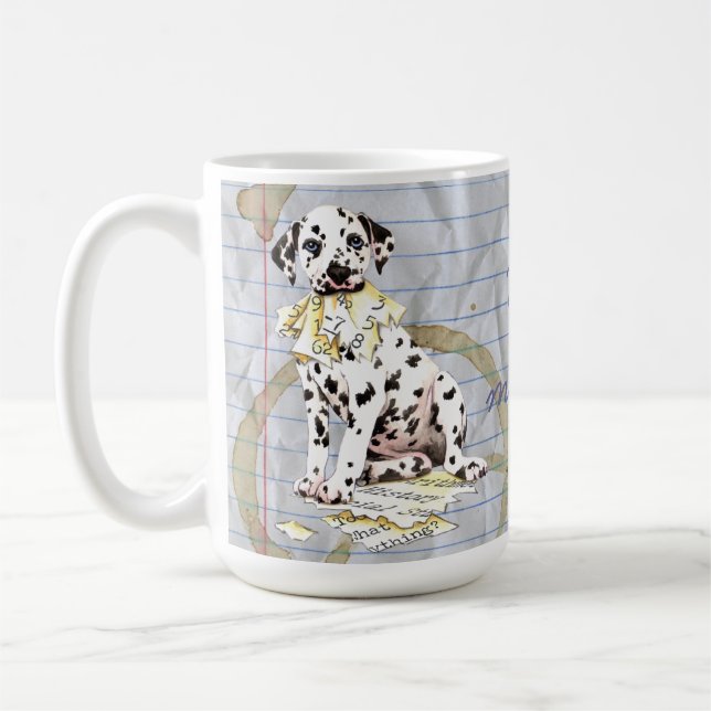 Caneca De Café Meu Dalmaciano Ate meu Plano de Lição (Esquerda)