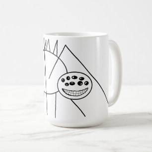 Caneca De Café Meu Desenho da Linha da Aranha