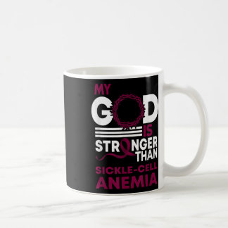Caneca De Café Meu Deus É Mais Forte Que Anemia Célula Falsiforme