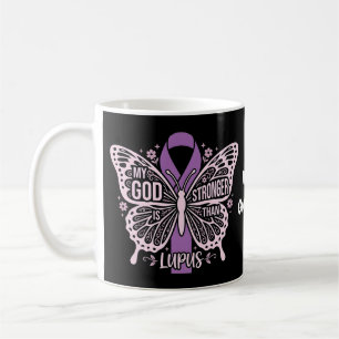 Caneca De Café Meu Deus É Mais Forte Que Lúpus Guerreiro de Fé