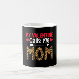 Caneca De Café Meu Dia dos Namorados Me Chama de Mãe Leopardo Xad
