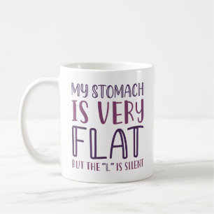 Caneca De Café Meu Estômago É Muito Flor