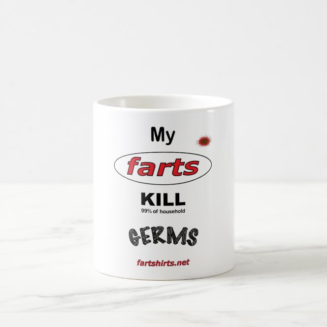 Caneca De Café Meu farts os germes do MATAR. (CANECA) (Centro)
