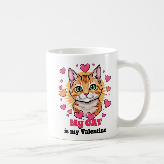 Caneca De Café Meu Gato é Meu Namorados Engraçado (Direita)
