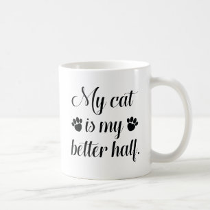 Caneca De Café Meu Gato É Minha Metade Melhor