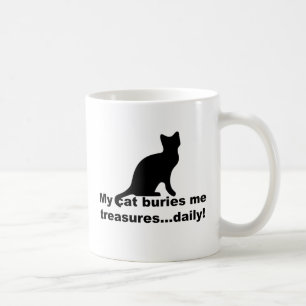 Caneca De Café Meu Gato Me Comprou Tesouros Diariamente Engraçado