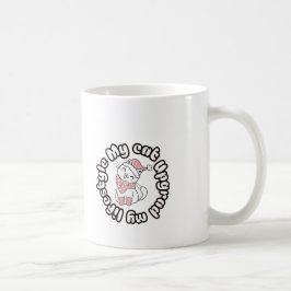 Caneca De Café Meu Gato Melhorou Meu Estilo de Vida – Design de G