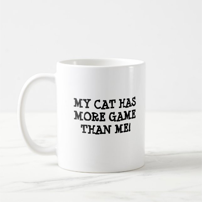 Caneca De Café Meu Gato tem Jogo (Esquerda)