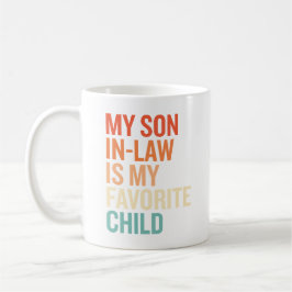 Caneca De Café Meu Genro É Meu Filho Favorito Engraçado