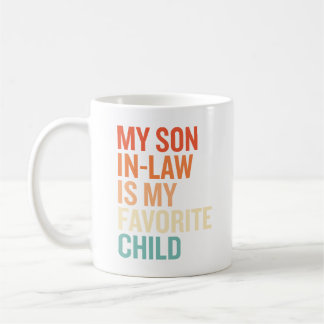 Caneca De Café Meu Genro É Meu Filho Favorito Engraçado