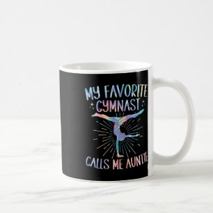 Caneca De Café Meu ginasta favorito me chama de tia Tie Dye Gymna