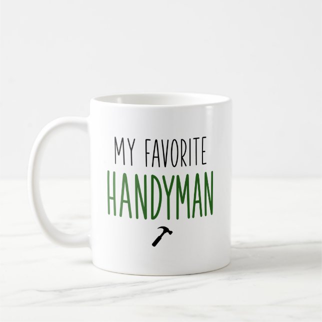 Caneca De Café Meu Handyman Favorito Engraçado (Esquerda)