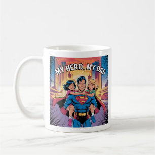 Caneca De Café Meu Herói - Arte de Estilo de Quadrinhos do Superd