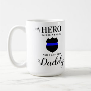 Caneca De Café Meu Herói Veste Uma Foto De Dia de os pais De Pai