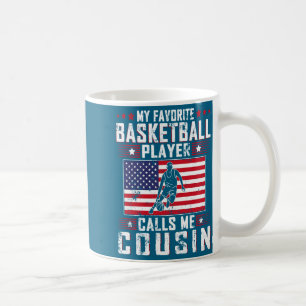Caneca De Café Meu jogador de basquete favorito chama primo fath