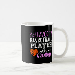 Caneca De Café Meu Jogador De Bysketbyll Favorito Me Chame De Avó