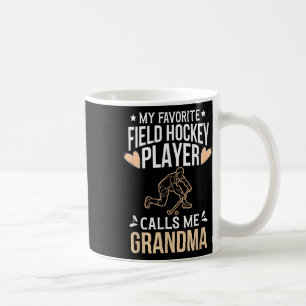 Caneca De Café Meu jogador de hóquei de campo favorito Vovó Field