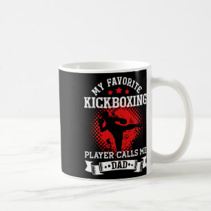 Caneca De Café Meu jogador de kickboxing favorito me chama de pai