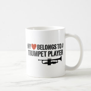 Caneca De Café Meu jogador de trombeta do coração