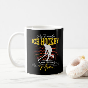 Caneca De Café Meu Jogador Favorito de Hóquei no Gelo Me Chama de