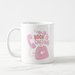 Caneca De Café Meu livro está chamando 