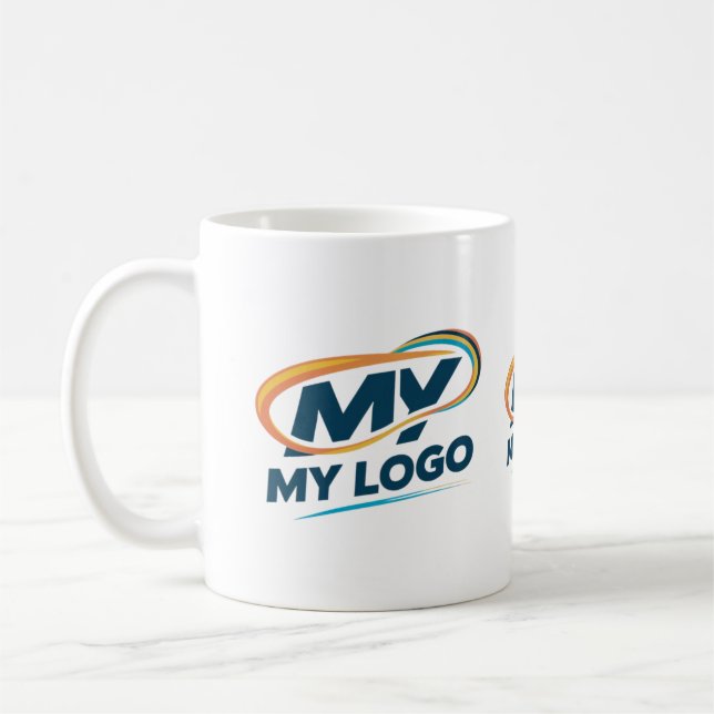 Caneca De Café Meu logotipo (Esquerda)