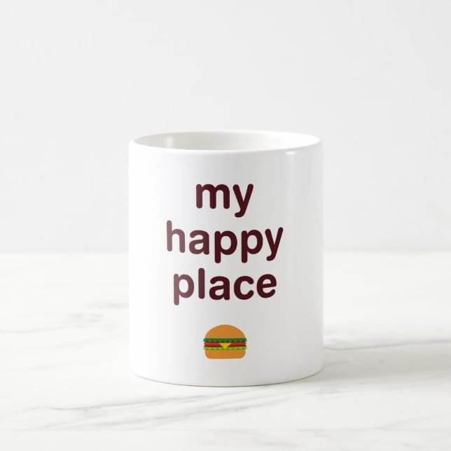 Caneca De Café Meu lugar feliz (Centro)