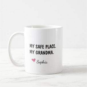 Caneca De Café Meu Lugar Seguro Minha Avó Personalizado