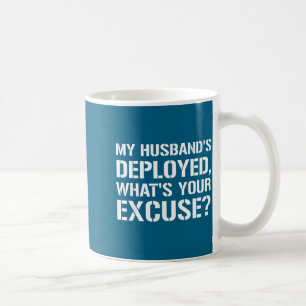 Caneca De Café Meu marido está destacado qual é a sua desculpa mi
