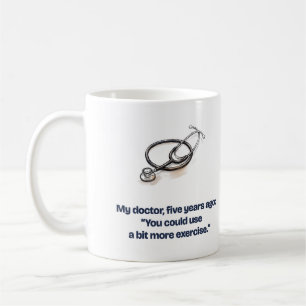 Caneca De Café Meu Médico Disse Mais Exercícios Funny Runner