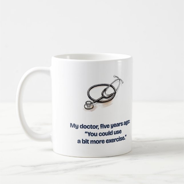 Caneca De Café Meu Médico Disse Mais Exercícios Funny Runner (Esquerda)