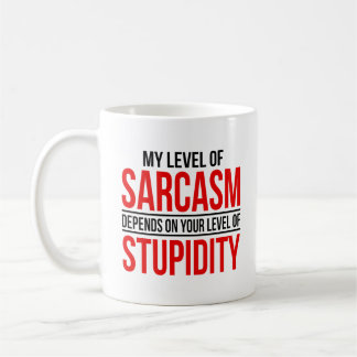 Caneca De Café Meu Nível De Sarcasmo Depende Do Seu Nível De Para