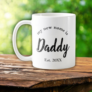 Caneca De Café Meu Novo Nome É Papai