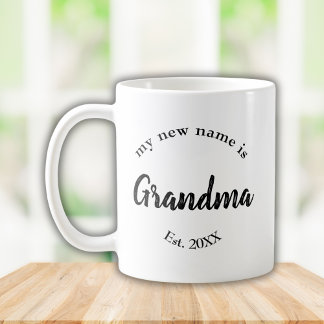 Caneca De Café Meu Novo Nome É Vovó Est