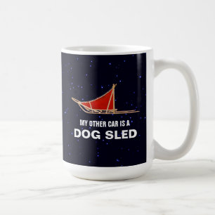 Caneca De Café Meu Outro Carro É Um Sled De Cachorro