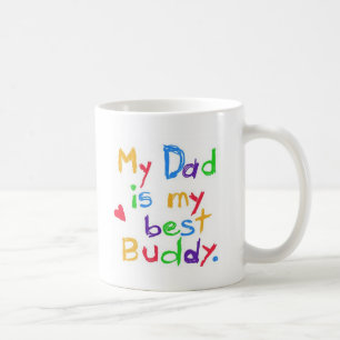 Caneca De Café Meu pai é meu melhor amigo! Dia do pai feliz!