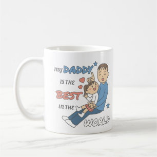 Caneca De Café Meu pai é o melhor do mundo garotos bonitinhos 