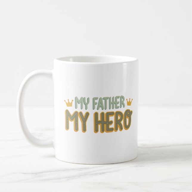 CANECA DE CAFÉ MEU PAI MEU HERÓI (Esquerda)