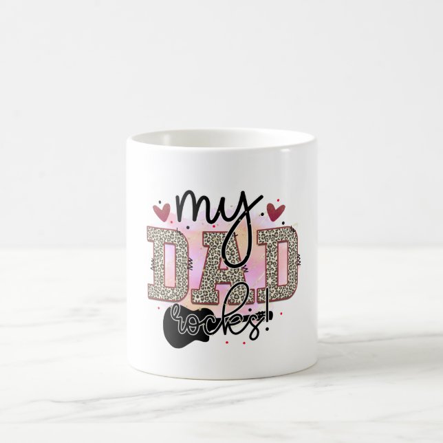 Caneca De Café Meu Pai Rocks (Centro)