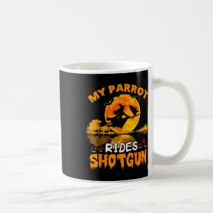 Caneca De Café Meu Papagaio Dirige A Bruxa Vassoura A Vassoura T