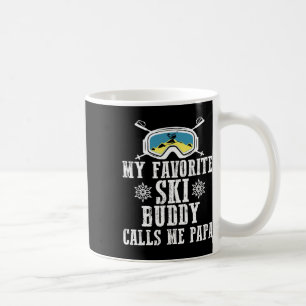 Caneca De Café Meu parceiro de esqui favorito me chama de Papai M