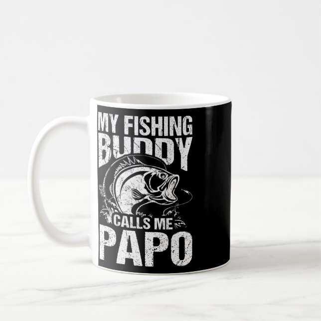 Caneca De Café Meu Parceiro de Pesca Me Chama de Papo Dia dos Pai (Esquerda)