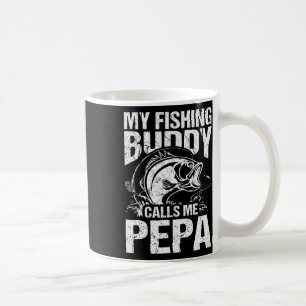 Caneca De Café Meu Parceiro de Pesca Me Chama de Pepa Pescador do