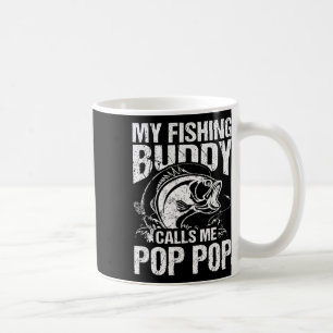 Caneca De Café Meu Parceiro de Pesca Me Chama de Pop Pop Dia dos
